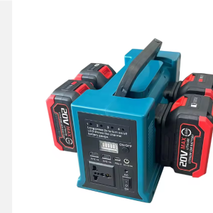 پاور استیشن قدرتمند 4 باتری با چهار باطری همراه